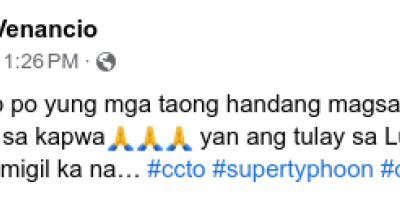 Old footage of flooding in northern Philippines