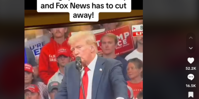 'Freeze' During Speech At Bozeman Rally