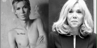 Brigitte Macron as a young man