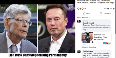 Elon Musk Banned Stephen King