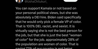Fake Usha Vance X post calls Harris a ‘DEI hire’