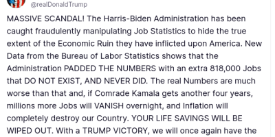 Harris manipulated job data