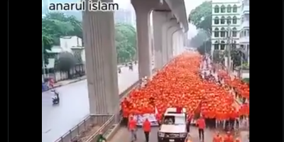 Hindus protesting in Bangladesh