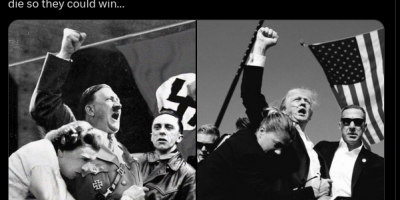 Hitler Posing Like