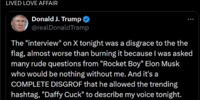 Is Not From Donald Trump