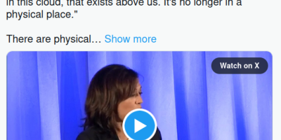 Kamala Harris Once Said Cloud Storage