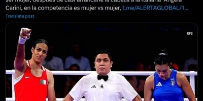 La boxeadora argelina Imane Khelif