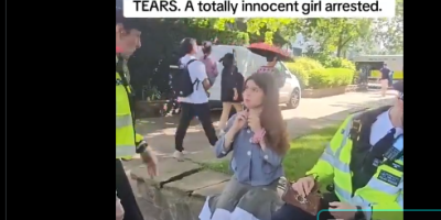 London Police Arrest A Young Girl
