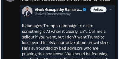 Vivek Ramaswamy Criticizing Trump
