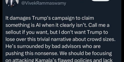 Vivek Ramaswamy Did Not Make Post