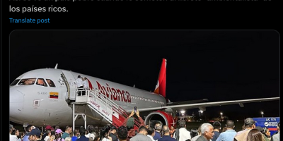 avión evacuado en Colombia