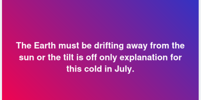 cooler July weather
