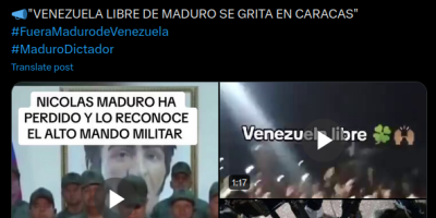 video en el que militares venezolanos 