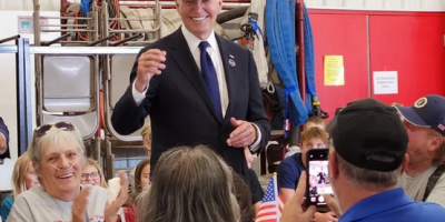 Biden with Trump Hat