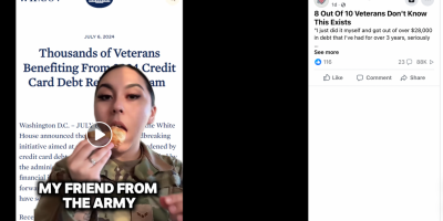 Debt-Relief Ad For Veterans