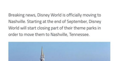 Disney World isn’t ditching Orlando