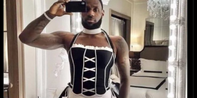 LeBron James Selfie In Maid Costume