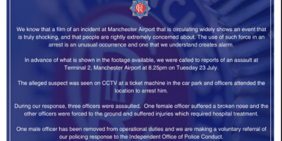 Manchester Airport violence investigations