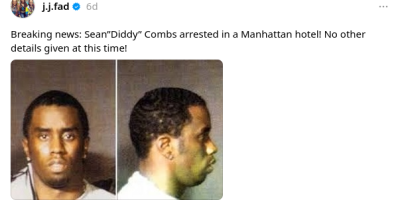 Mugshot Of P. Diddy