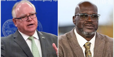 Shaquille O'Neal banished Tim Walz