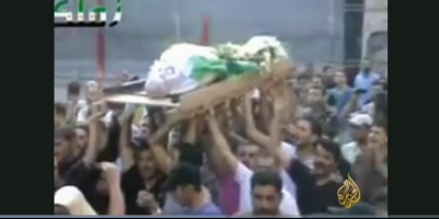 funeral de un niño palestino