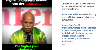 high cholesterol is not better