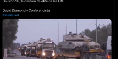 traslado de tanques israelíes