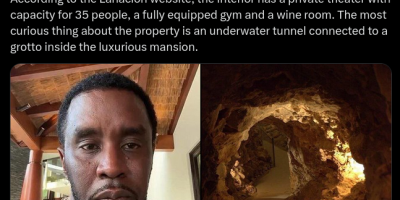 A Tunnel In Diddy’s L.A. Mansion