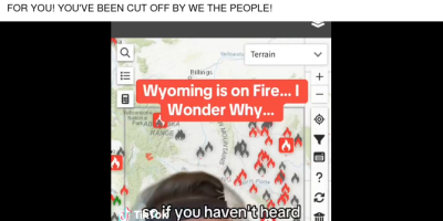 Conspiracy theories linking Wyoming wildfires