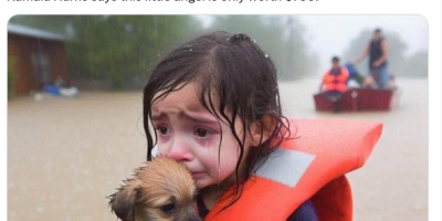 Crying Girl and Puppy