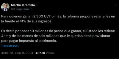 El economista Martín Jaramillo