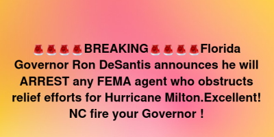 FEMA Agents Will Be Arrested