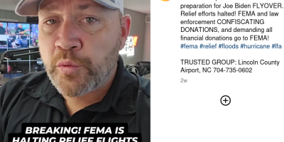 FEMA Is NOT Confiscating Supplies