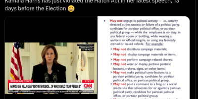 Harris Violate The Hatch Act