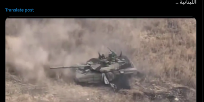 Hezbollah targeting Israeli tank