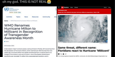 Hurricane Milton Was Not Renamed 