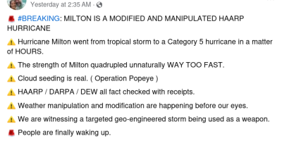 Hurricane Milton makes landfall