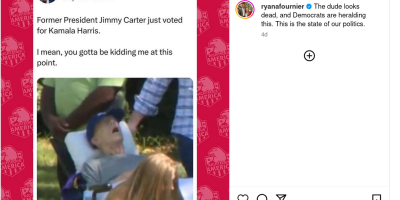 Jimmy Carter voted for Kamala Harris