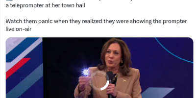 Kamala Harris n'a pas utilisé un prompteur