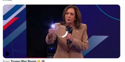 Kamala Harris no usó un teleprompter