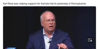 Karl Rove stumping for Harris