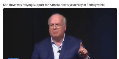 Karl Rove stumping for Kamala Harris