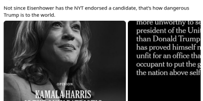 New York Times has endorsed candidates