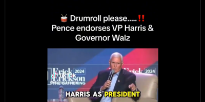 Pence Endorsing Harris and Walz