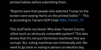 Possible Voting Machine Glitch