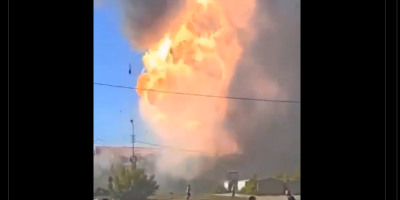 Russia gas station blast