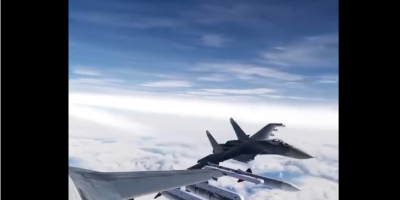 Russian Missile Intercepting a U.S. Aircraft