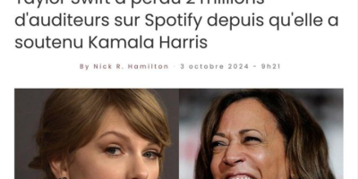 Taylor Swift perd des auditeurs