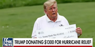 Trump Donating $1,300