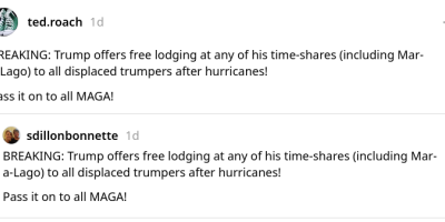 Trump Is Offering ‘Free Lodging